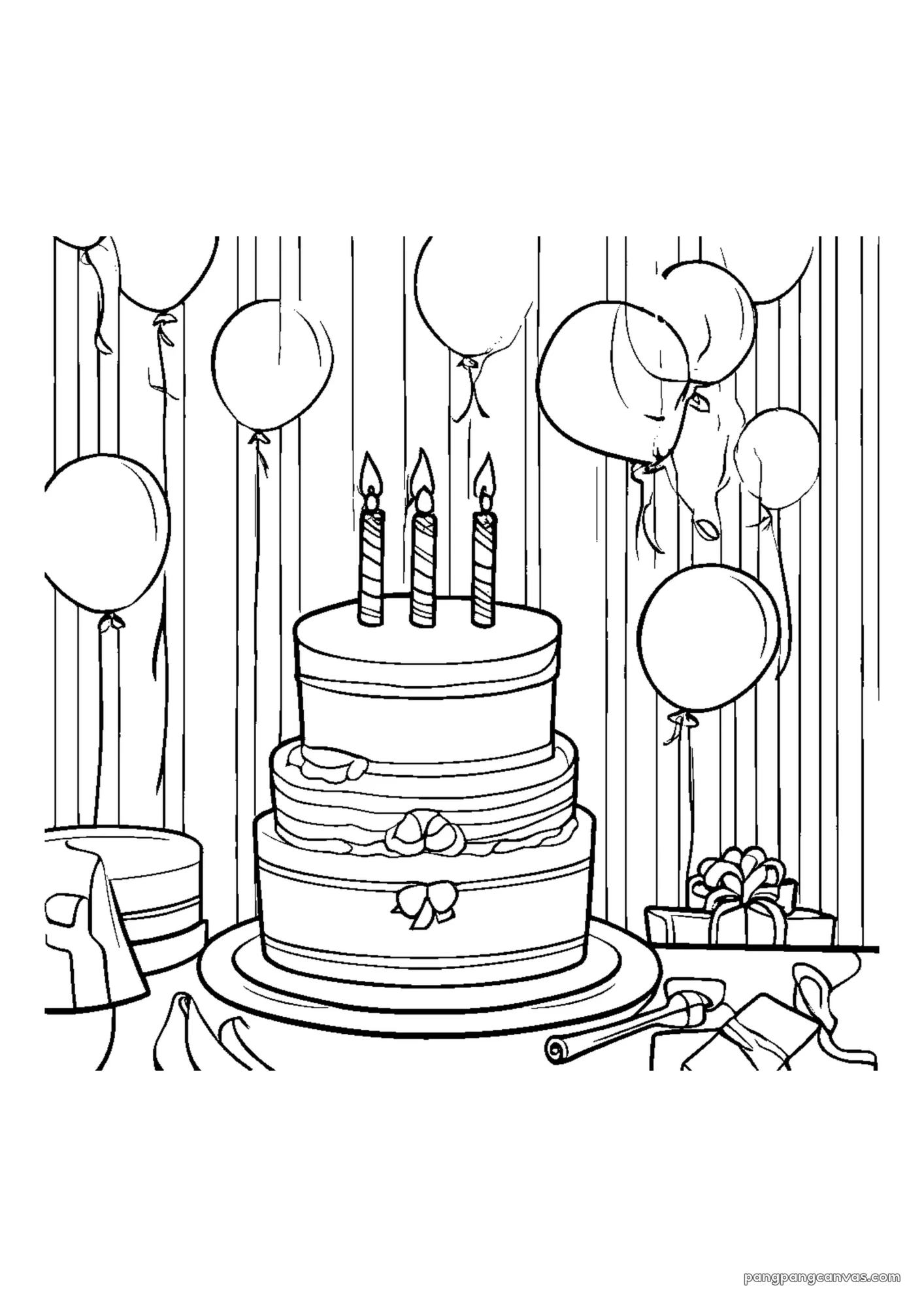 강아지 생일 파티 불기 도안 무료 프린트