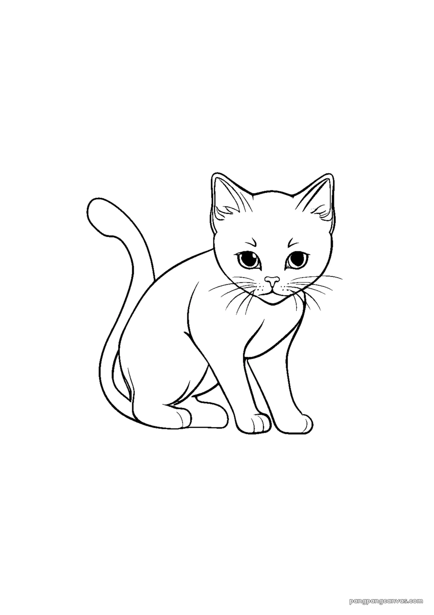아기 고양이 장난감 공 색칠공부 도안 무료 프린트