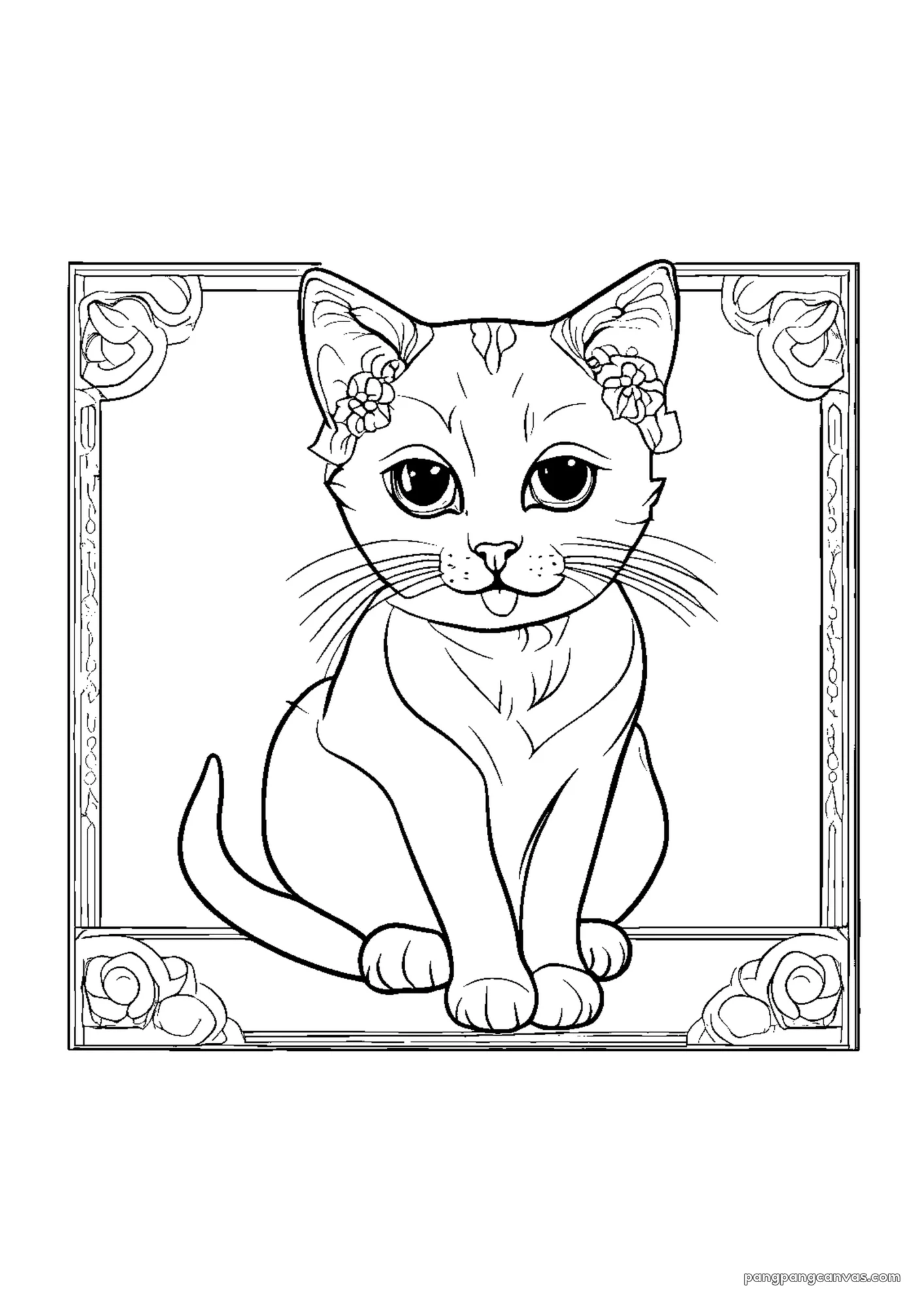 아기 고양이 낮잠 색칠공부 도안 무료 프린트
