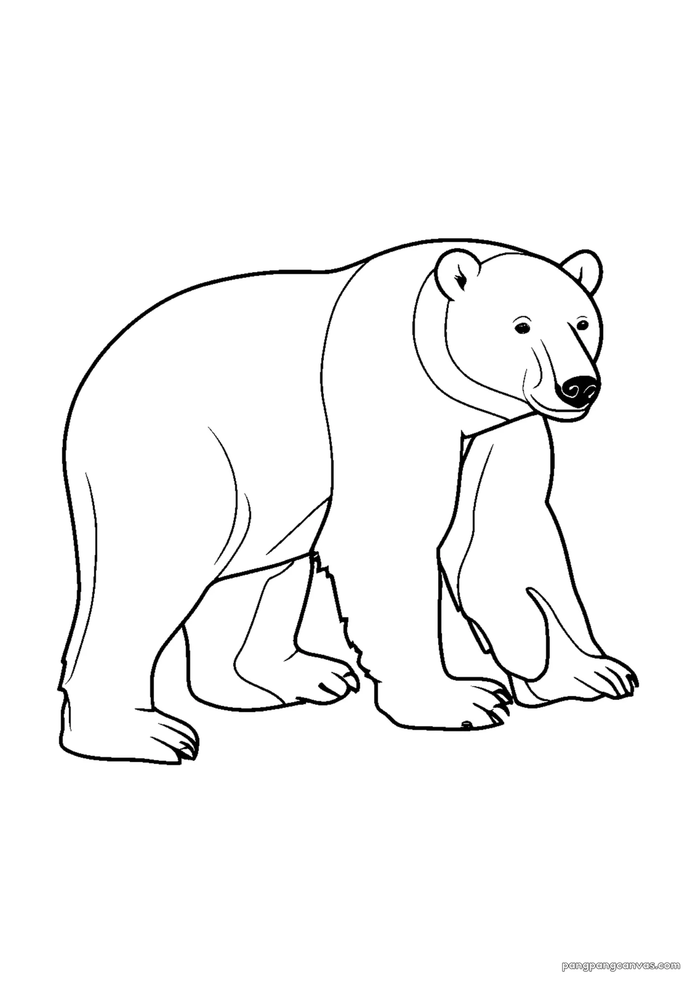 북극곰 얼음 동굴 색칠공부 도안 무료 프린트