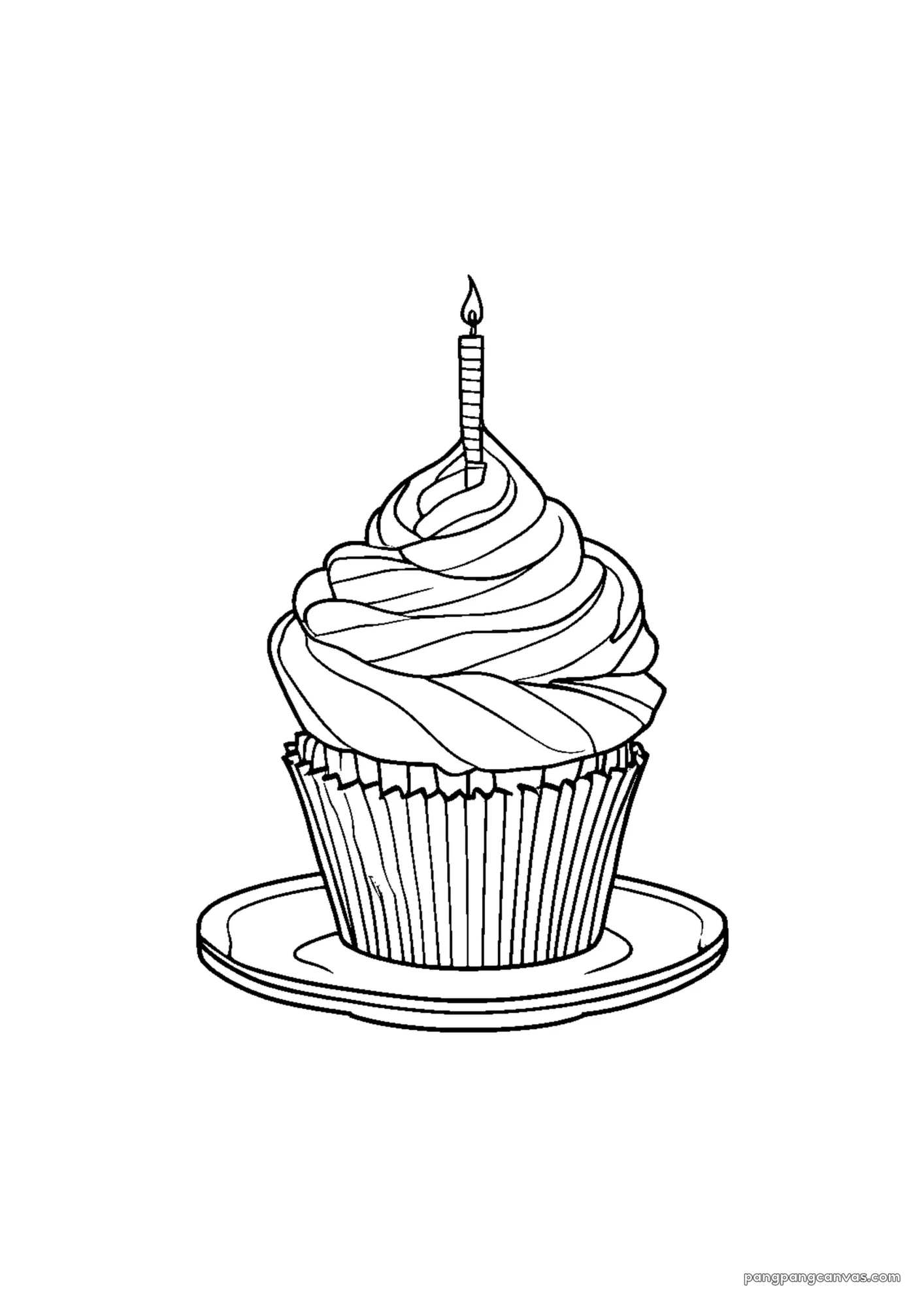귀여운 강아지 생일 케이크 색칠공부 도안 무료 프린트