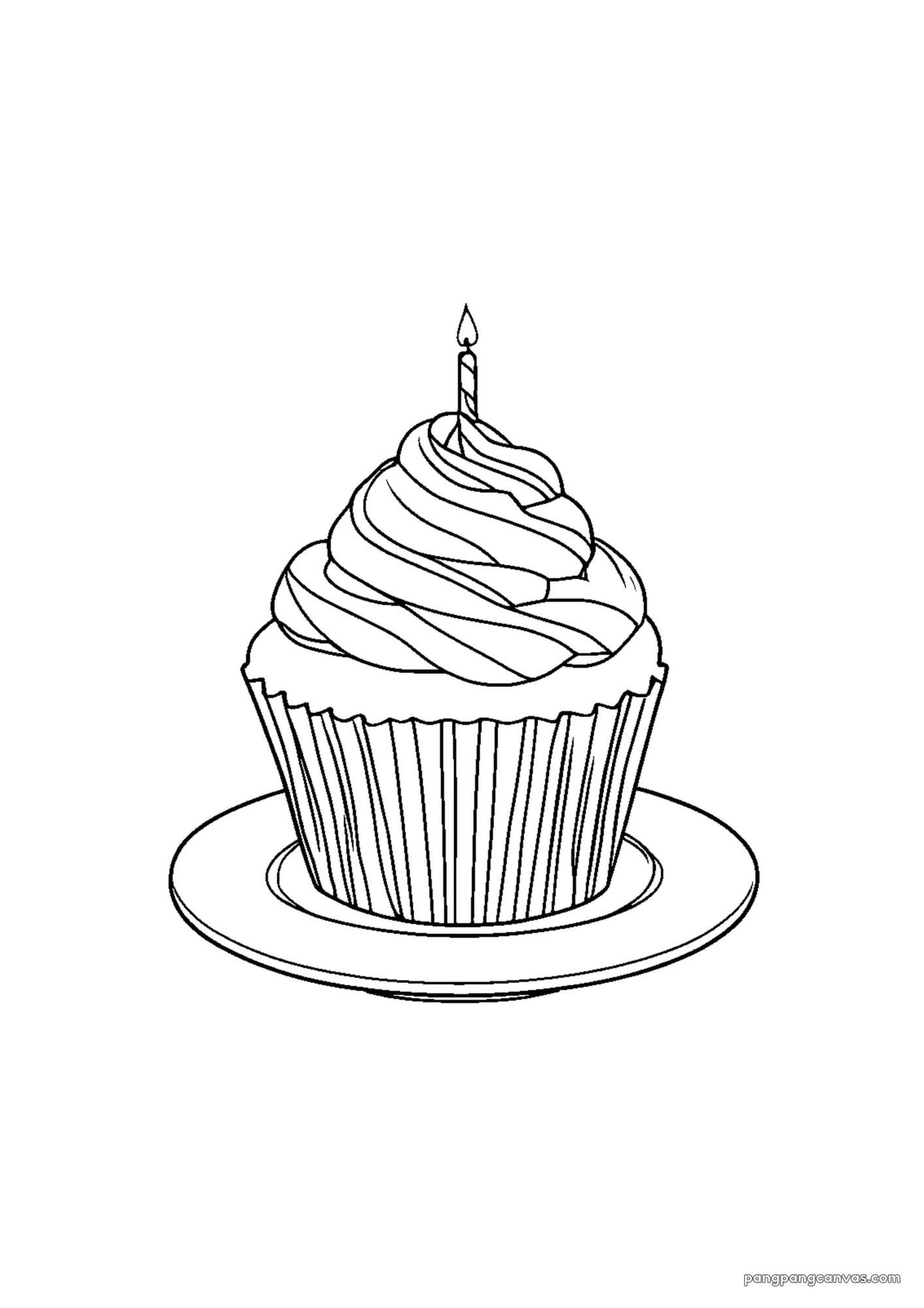 귀여운 아기 돼지 생일 케이크 색칠공부 도안 무료 프린트