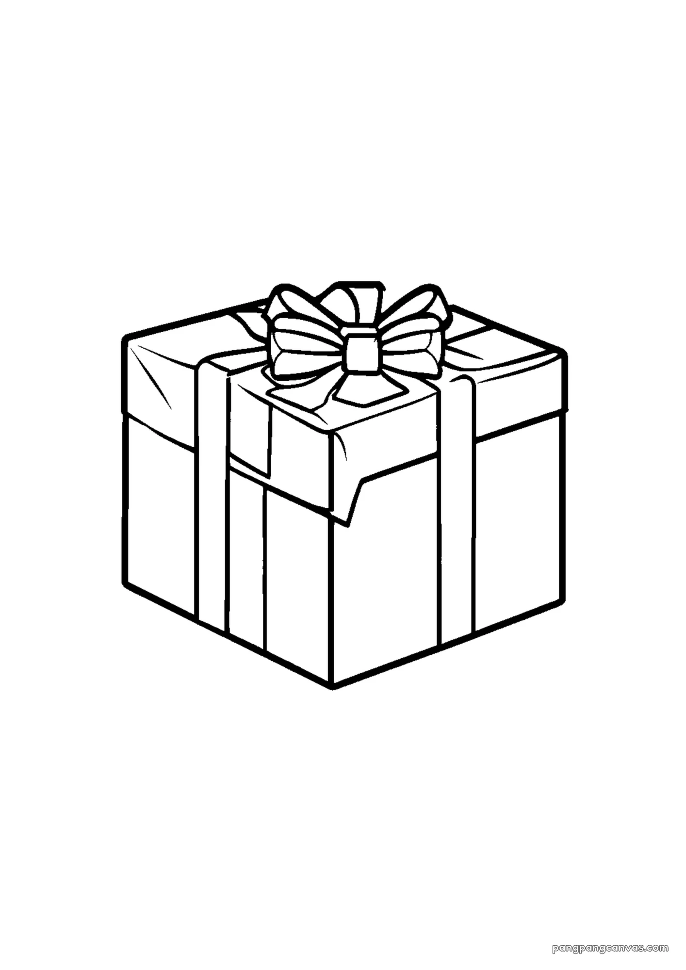 귀여운 강아지 생일 선물 상자 색칠공부 도안 무료 프린트