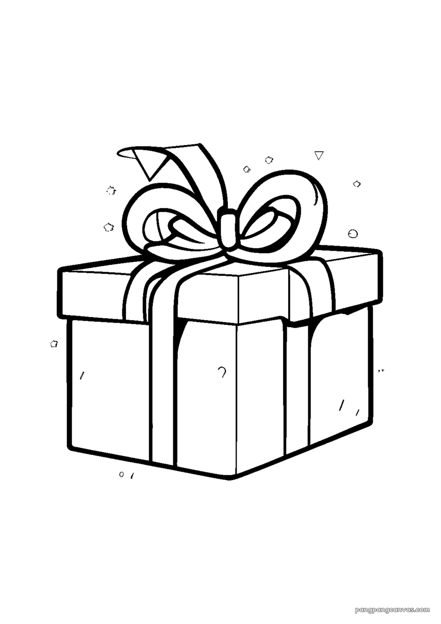 강아지 생일 선물 상자 색칠공부 도안 무료 프린트
