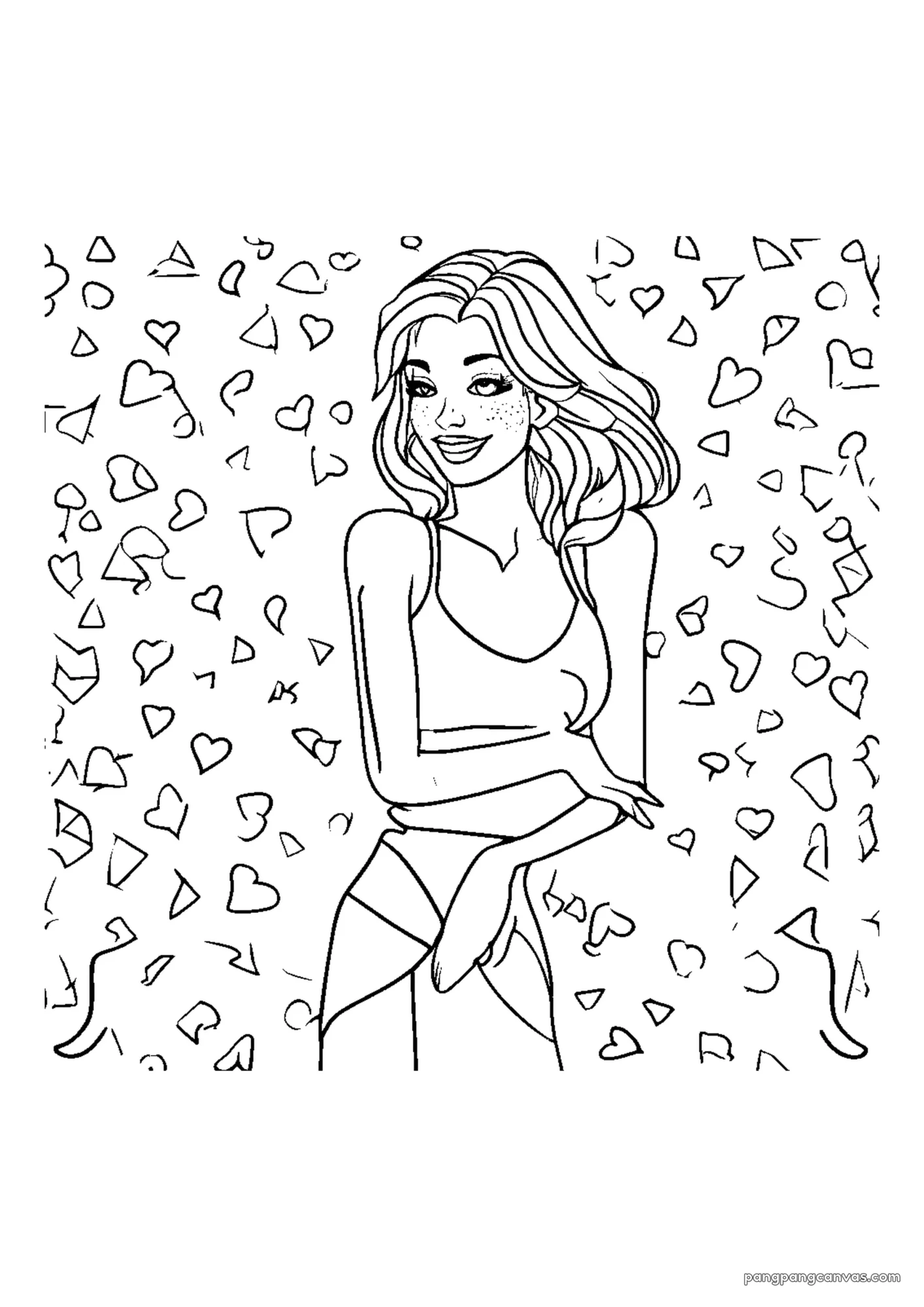 귀여운 강아지 생일 콘페티 색칠공부 도안 무료 프린트