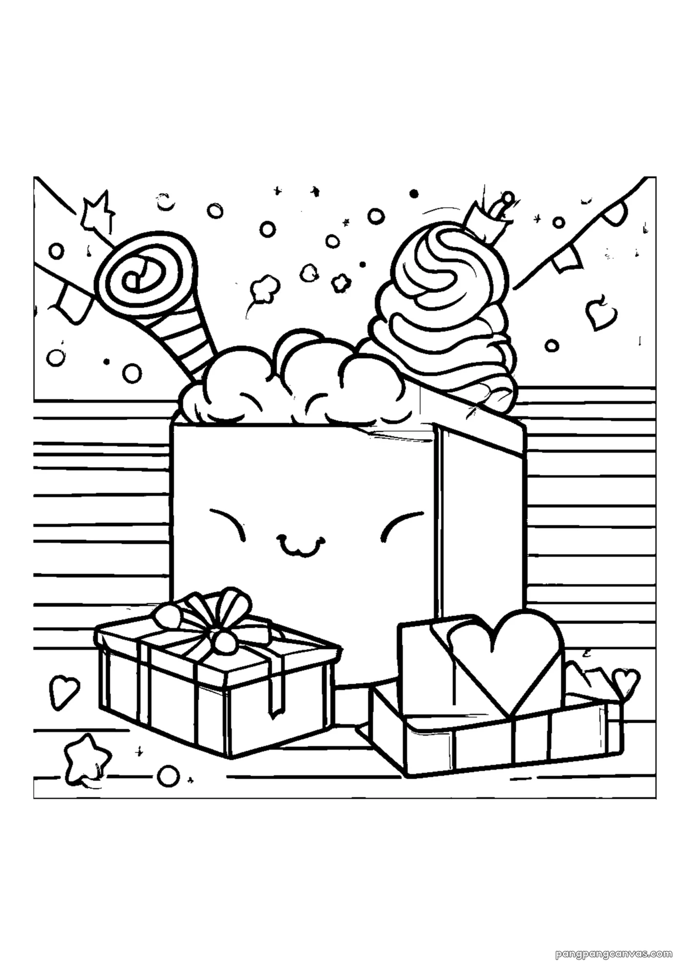 강아지 생일 파티 불기 도안 무료 프린트