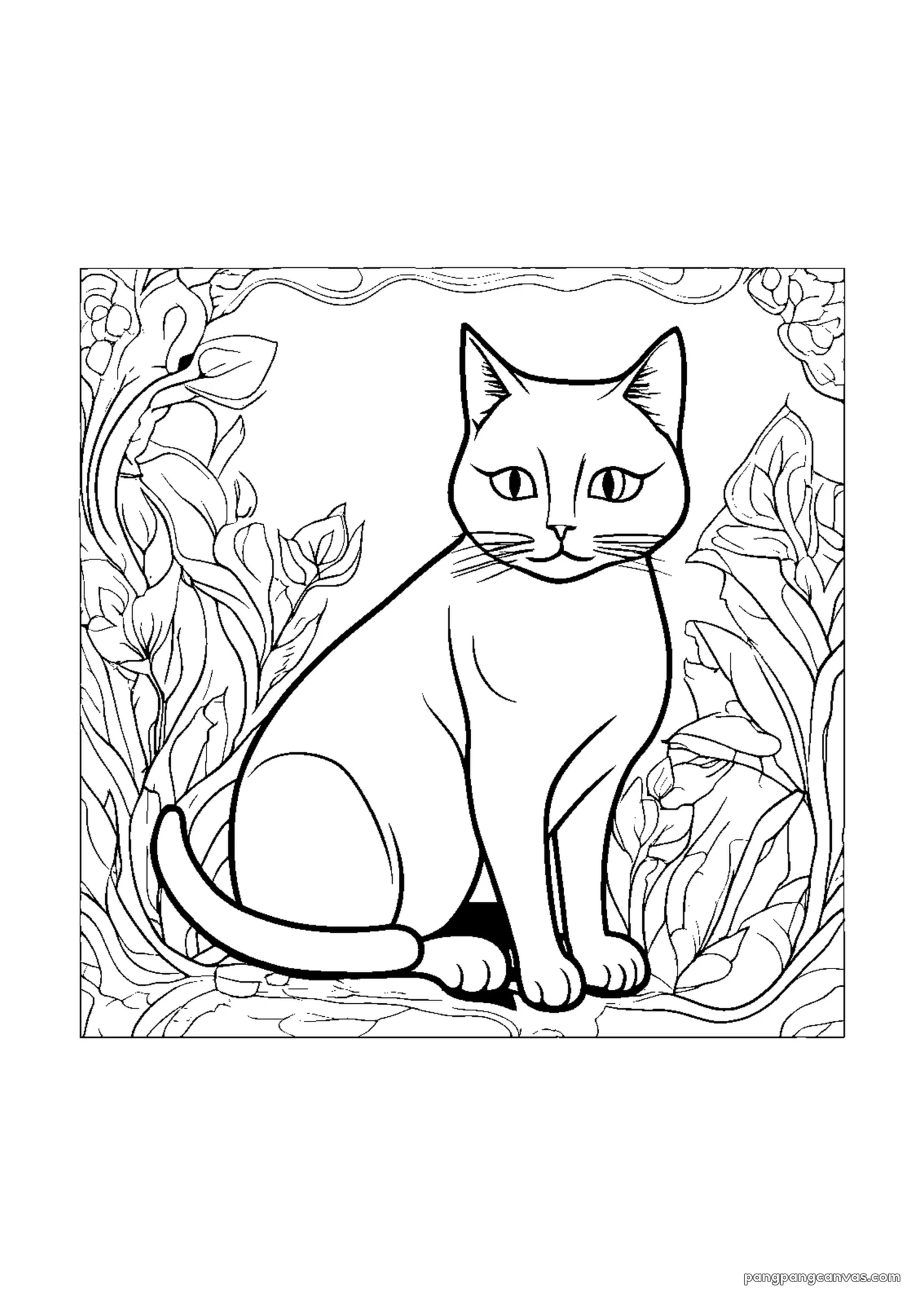 고양이 물고기 색칠공부 도안 무료 프린트