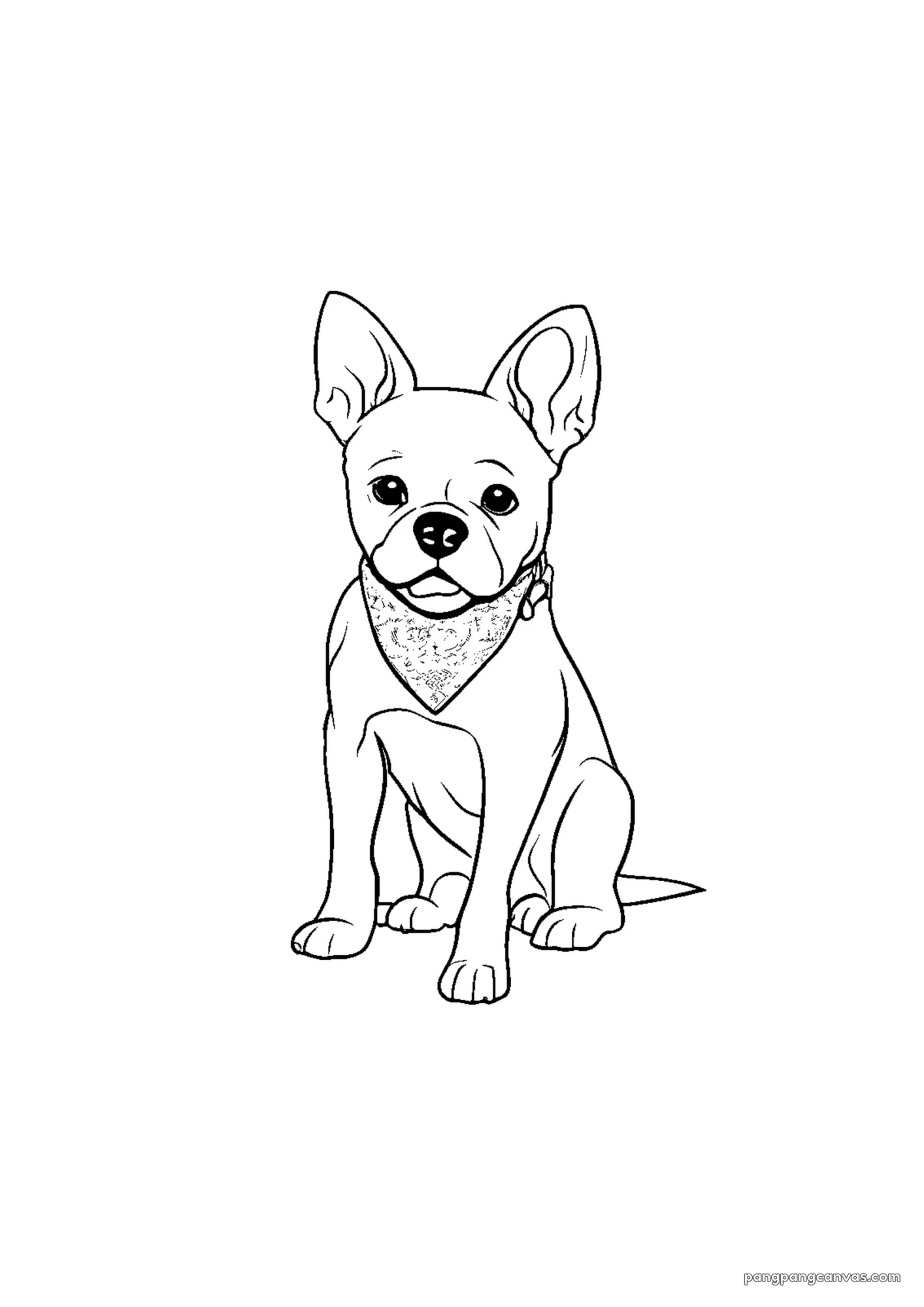 강아지 방댕이 색칠공부 도안 무료 프린트