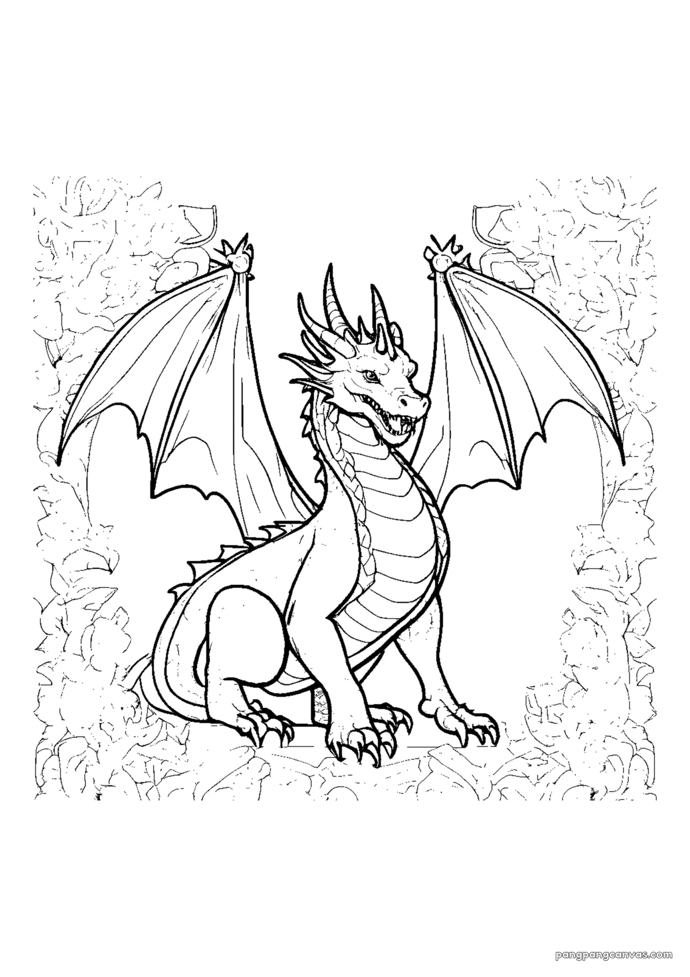 용 왕관을 쓴 색칠공부 도안 무료 프린트