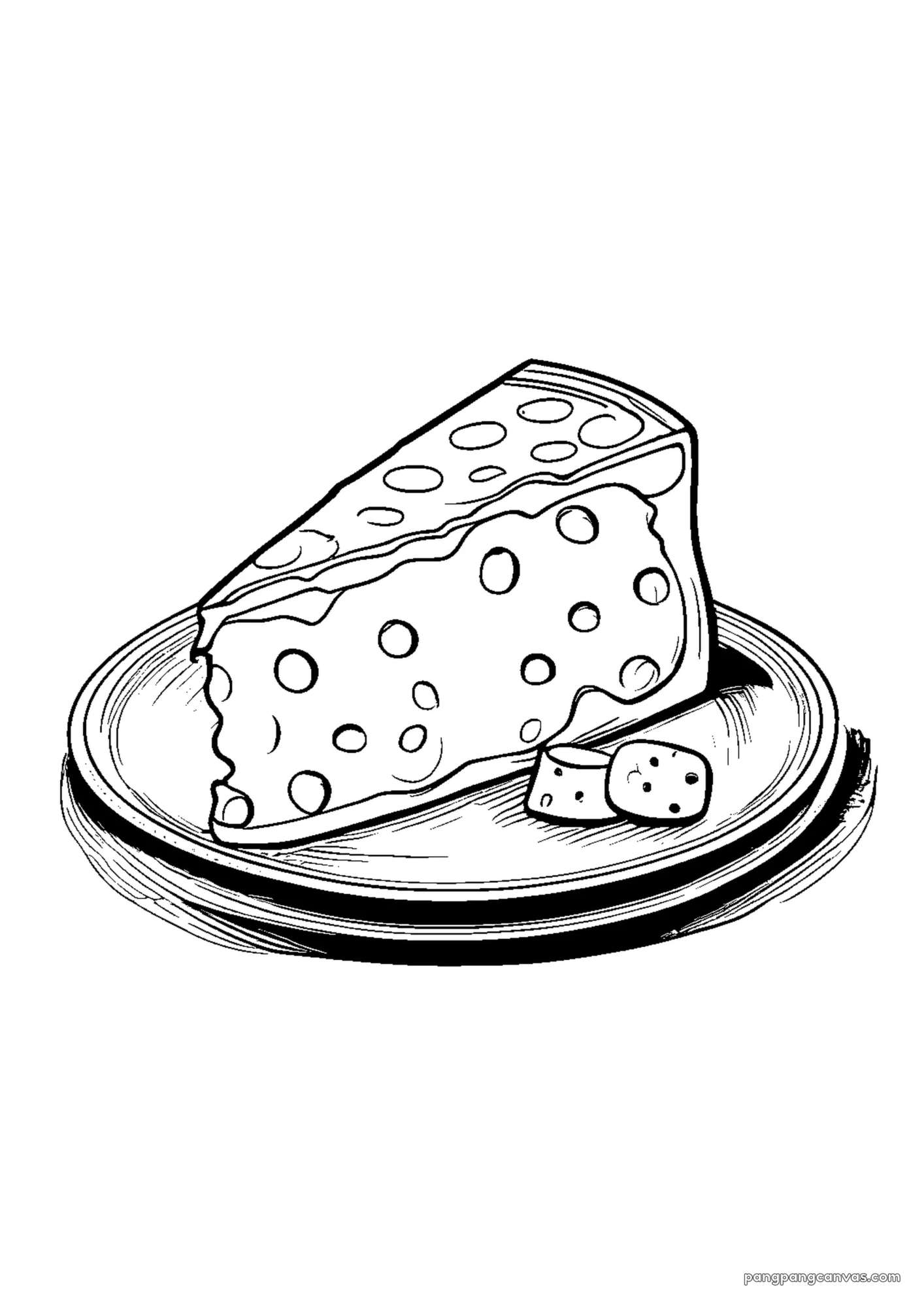치즈 블록 색칠공부 도안 무료 프린트