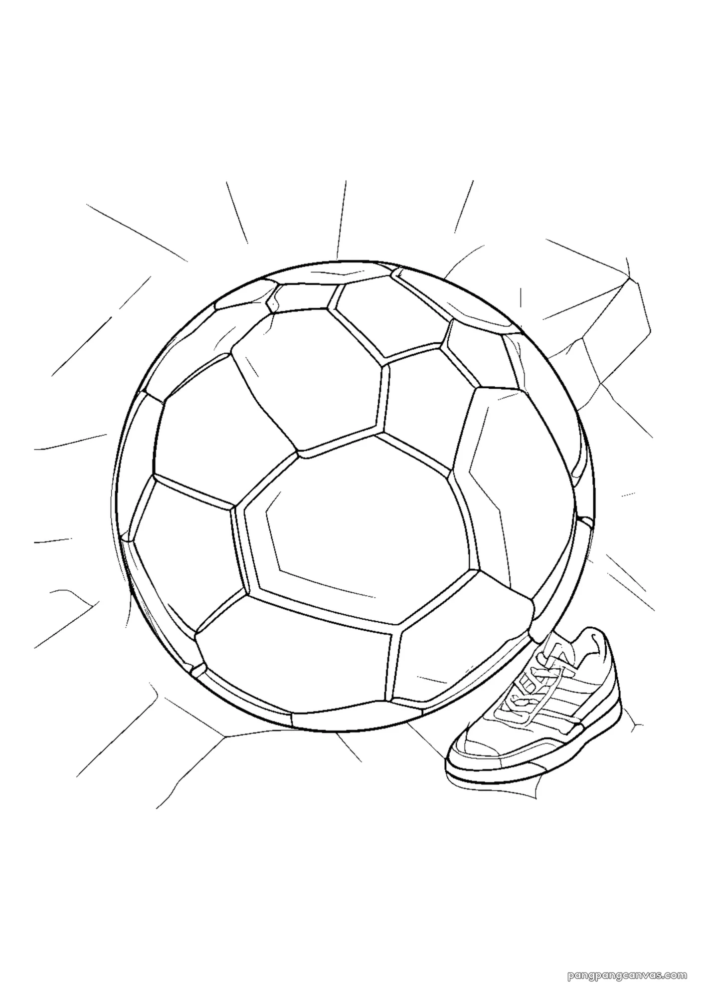 축구공 운동장 그리기 색칠공부 도안 무료 프린트